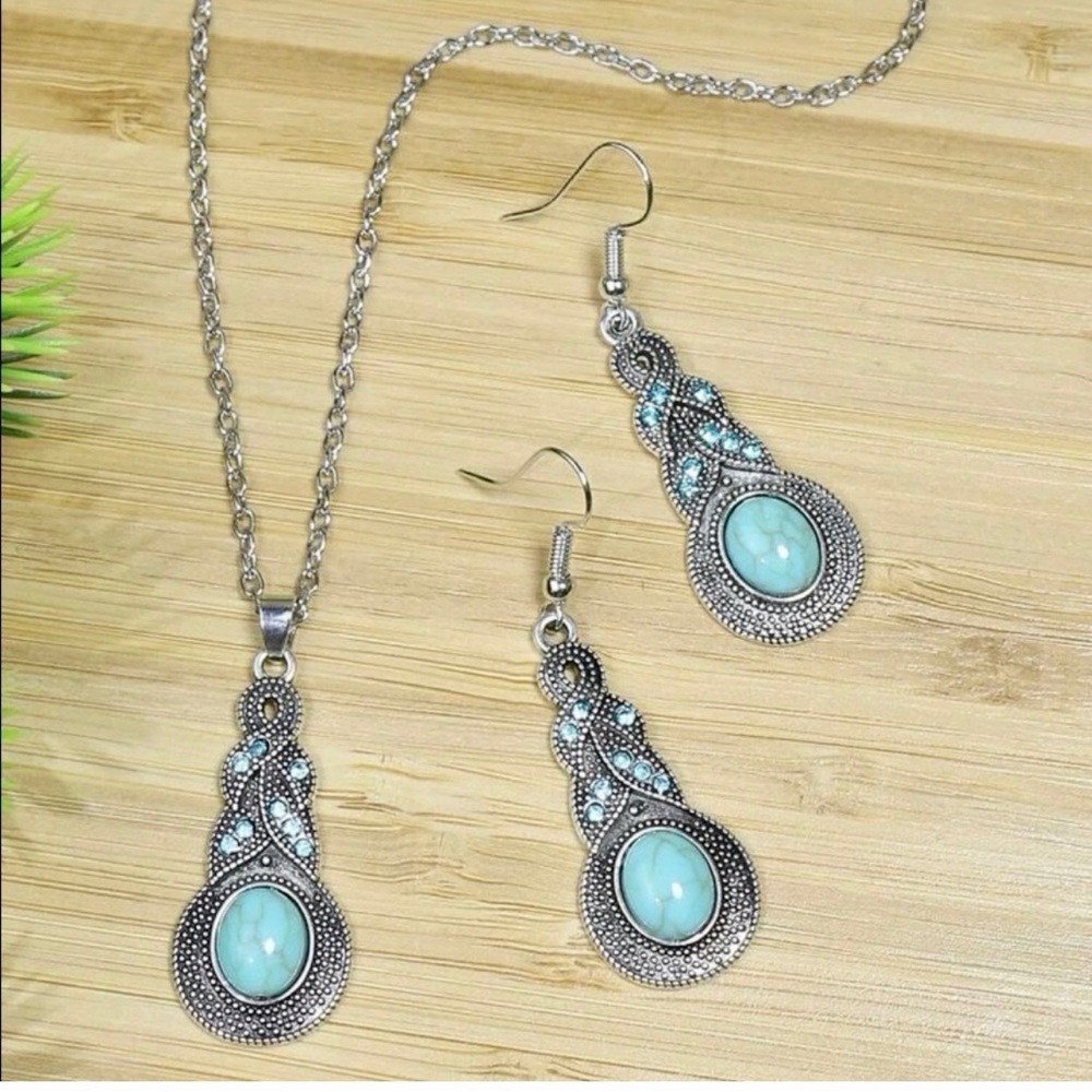 Boho turquoise set